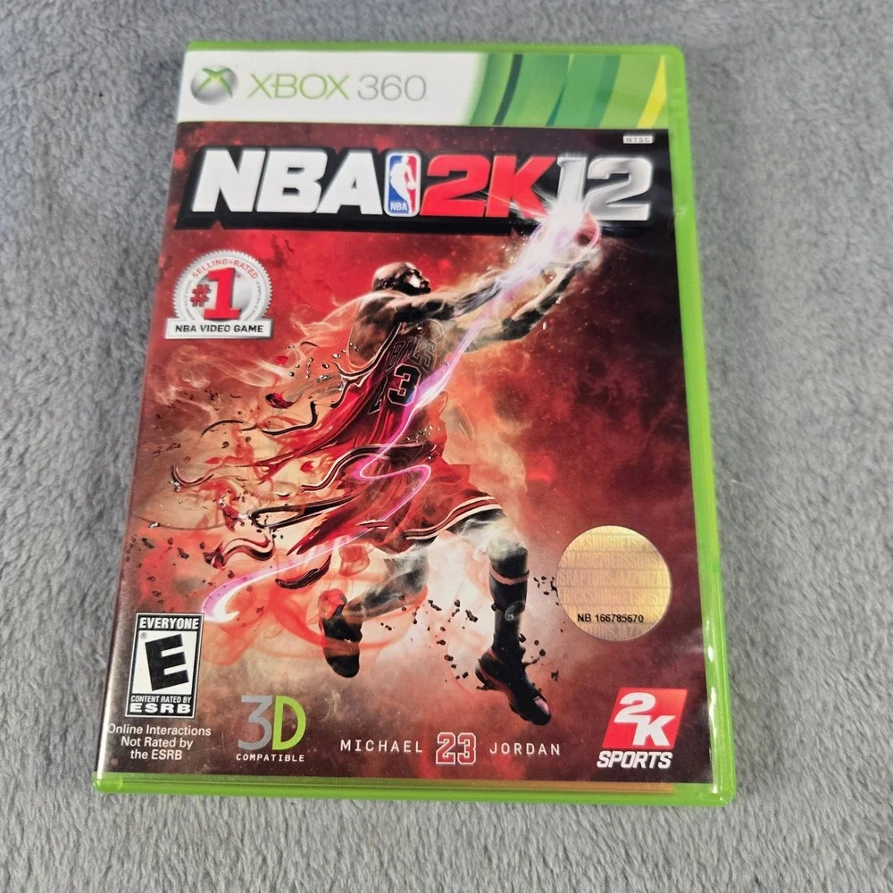 NBA 2K12 Xbox 360 Michael Jordan Cover 2K Sports Basketball Game Tested Works